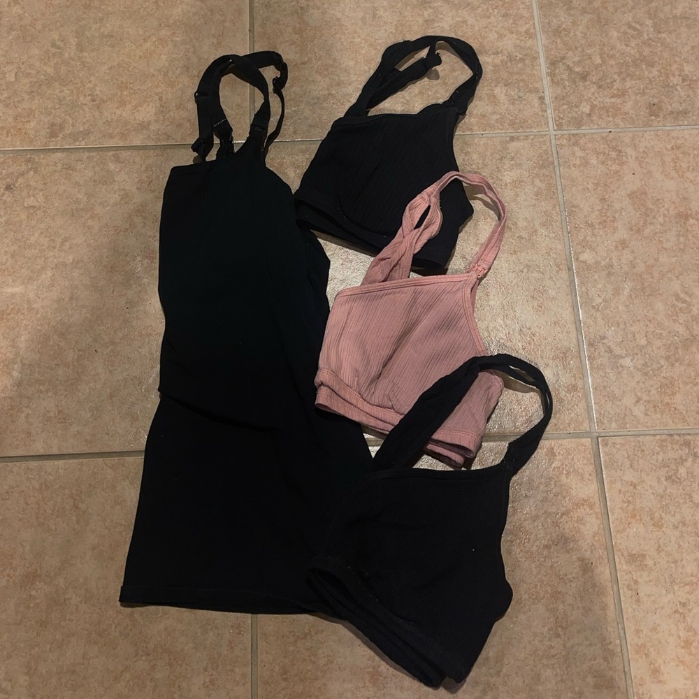 BUNDLE! 3 Nursing Bras & 1 Nursing Tank